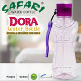 Safari Dora Water Bottle - 525 ML: Embrace Elegance and Comfort! BPA-Free, Designed for Girls. Stylish Lady Shape with Strong Grip Strap Safari Bottles