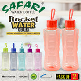 Stay Hydrated on the Go with Safari Rocket Water Bottle - 600 ML, BPA-Free, Anti-Slip Design Safari Bottles