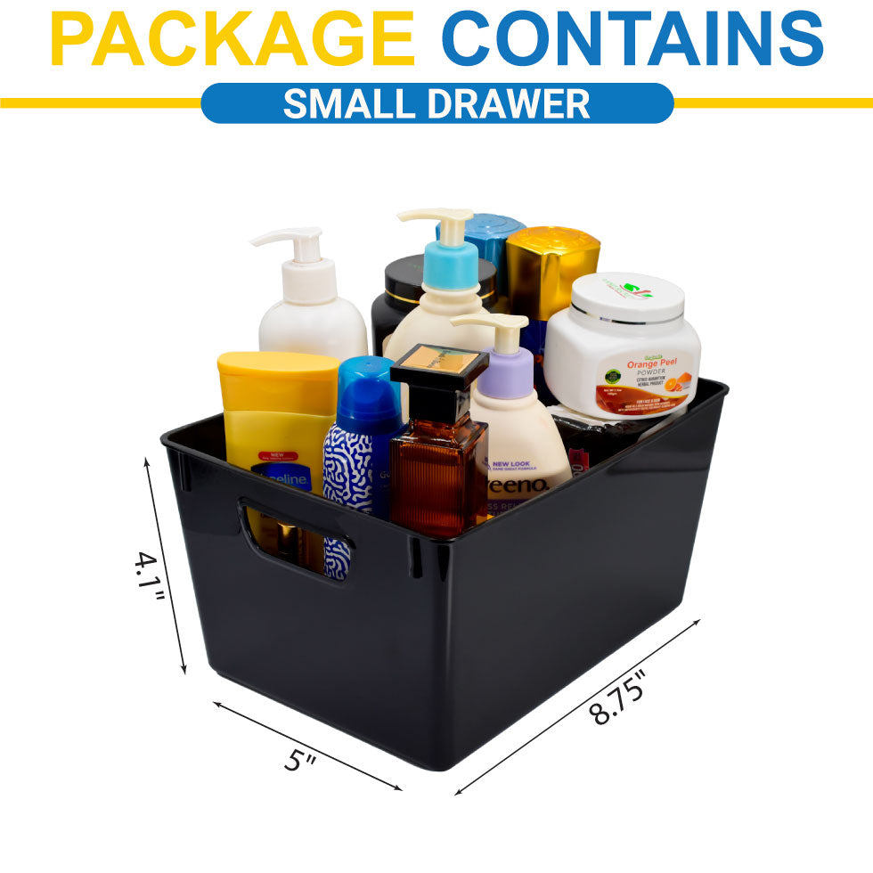 Fast Forward Organizer Bins Clear Pack of 2 - Streamline Your Pantry and Fridge Organization Fast Forward