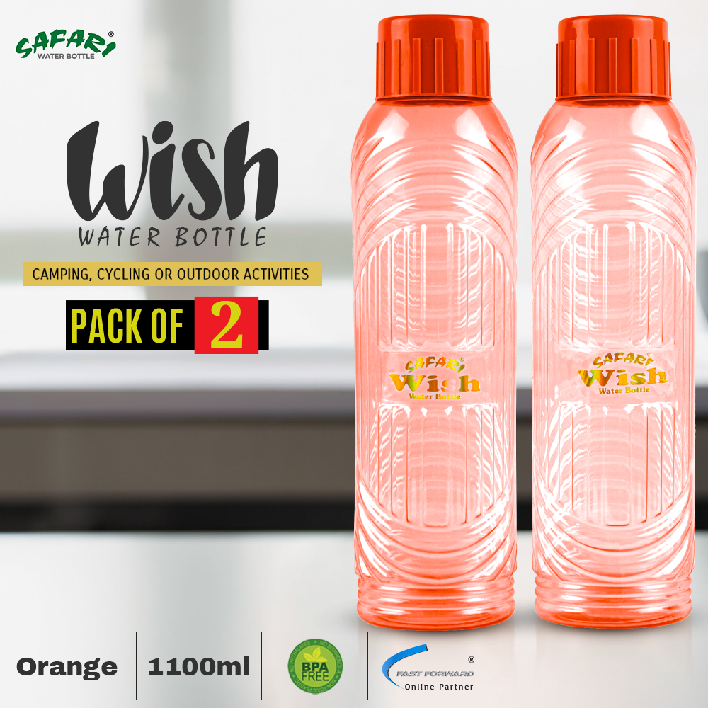 Safari Bottles - Safari Wish Bottle: A Trendy and Durable 1100ml Water Bottle (Pack of 2)