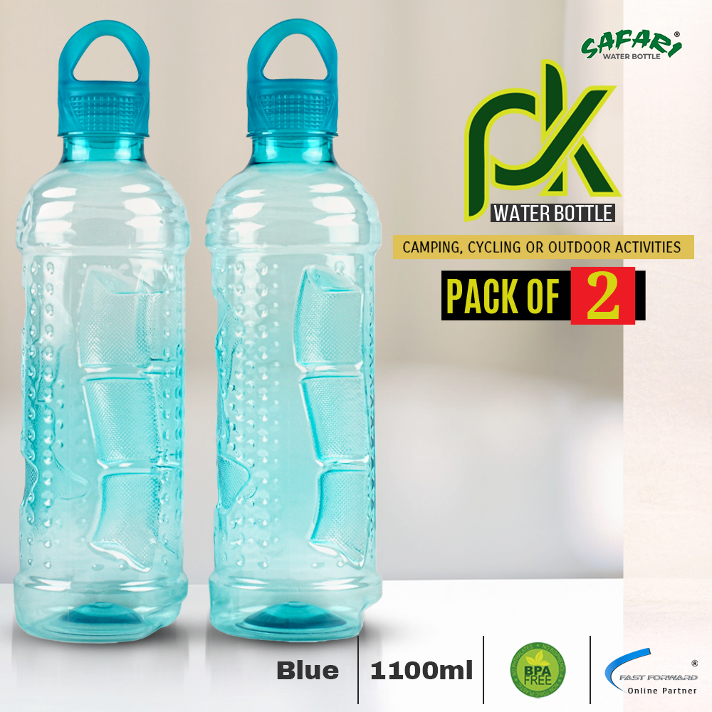 Safari PK Water Bottle Stylish and Practical Hydration - 1100ml (Value Pack of 2)