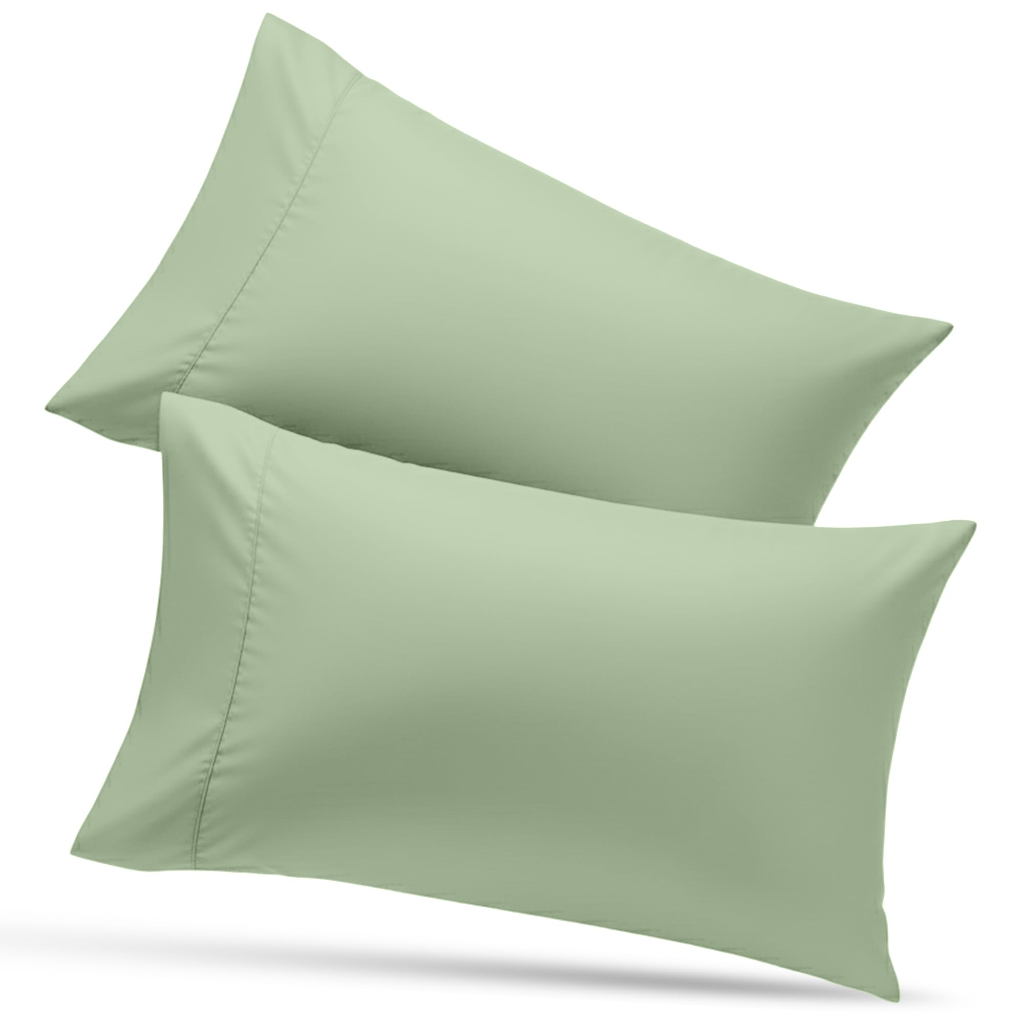 Pillowcases Pack of 2 – Ultra Soft Brushed Microfiber, Envelope Closure, Shrinkage & Fade Resistant, Queen (20x30 Inches) | King (20x40 Inches)