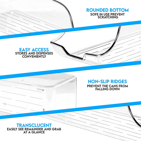 Soda Can Dispenser For Refrigerator Clear Can Organizer