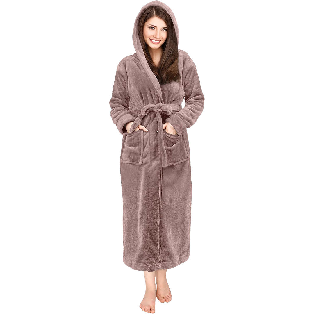 Bathrobes For Women Fleece Hooded Dressing Gown Fast Forward Bathrobes For Women Fleece Hooded Dressing Gown Fast Forward