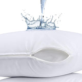 Waterproof Pillow Protector Zippered Pillow Encasement Jersey Pack of 2 Fast Forward