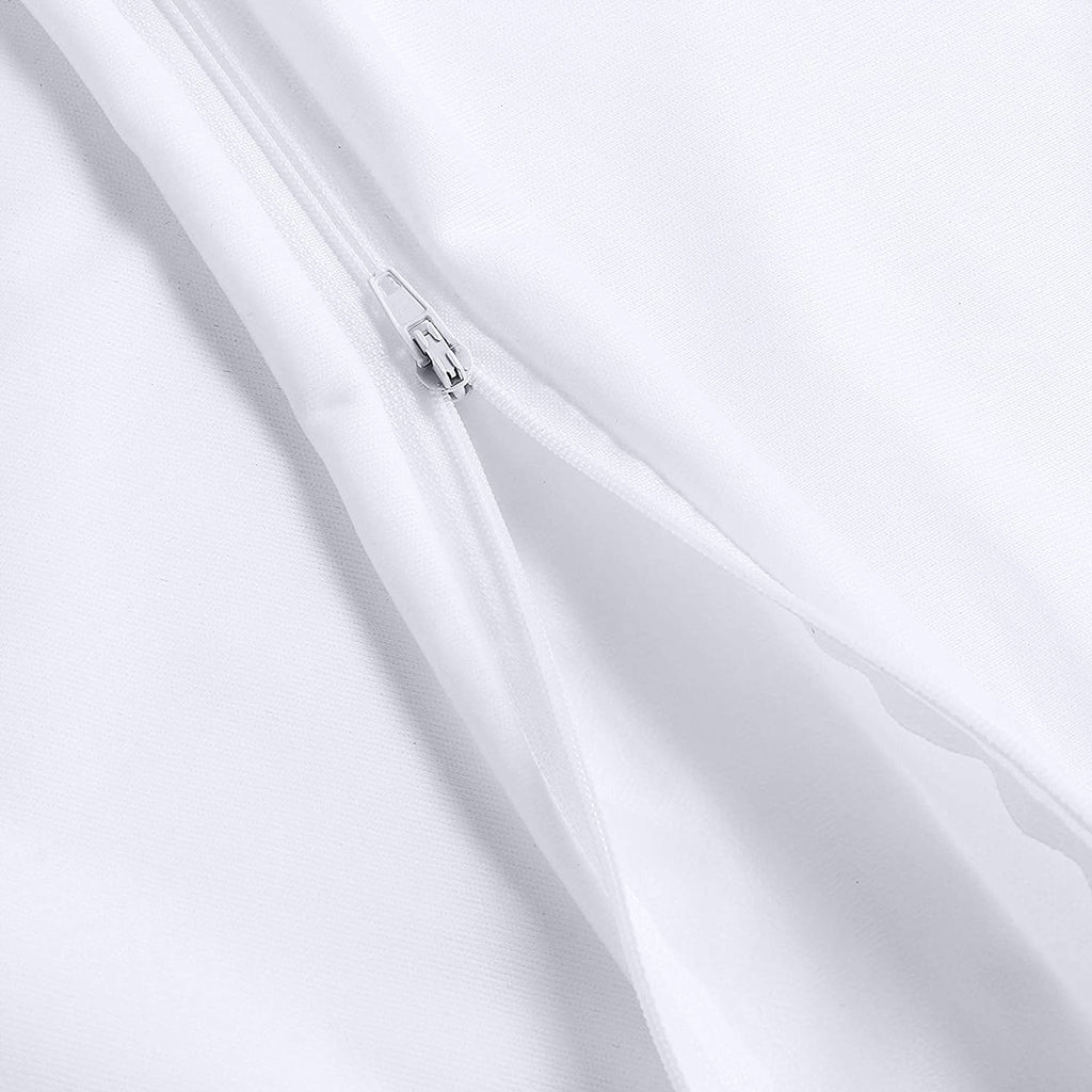 Waterproof Pillow Protector Zippered Pillow Encasement Jersey Pack of 2 Fast Forward