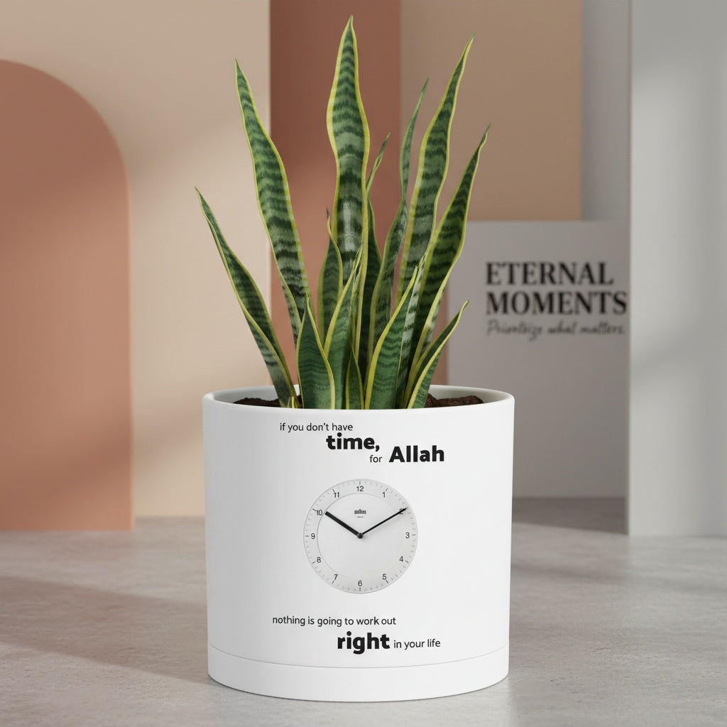 Modern Art Planter Pots with Drainage & Saucer 6-Inch – Custom Trendy Designs