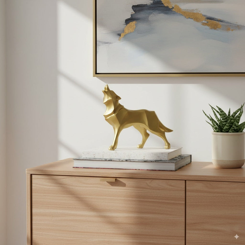 Nordic Miniature Wolf Figurine - Exquisite Animal Ornament for Bedroom & Desktop Fast Forward