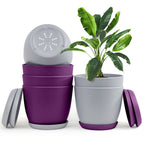 Revitalize Your Space with Fast Forward Extra Large Plant Pots: Two Vibrant Colors, Drainage, Ideal for Indoor Planters - Explore Multi-Packs for Plastic Planters