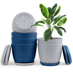 Revitalize Your Space with Fast Forward Extra Large Plant Pots: Two Vibrant Colors, Drainage, Ideal for Indoor Planters - Explore Multi-Packs for Plastic Planters