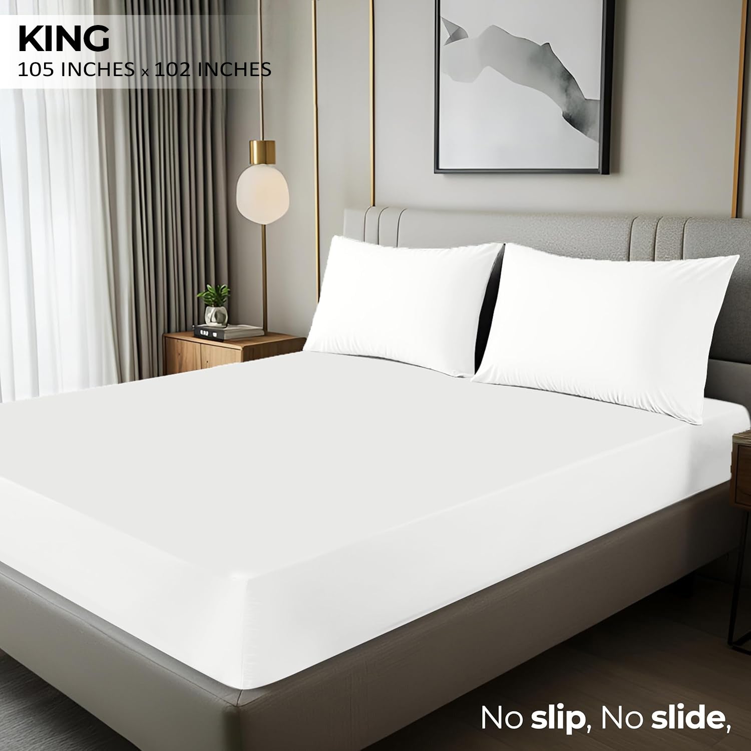 3 Piece Bed Sheets, Soft and Breathable Microfiber, Includes 1 Flat Sheet and 2 Pillowcases Fast Forward