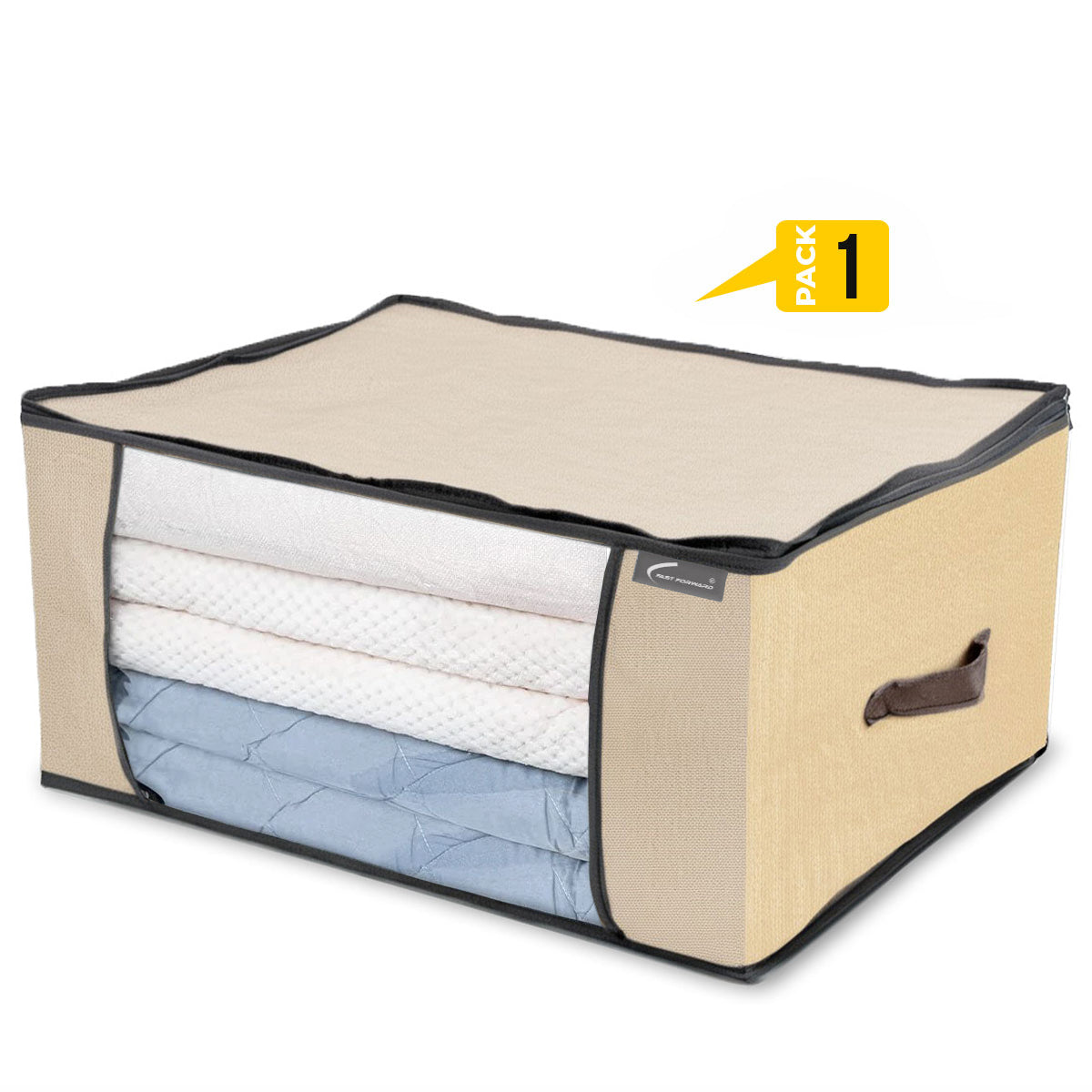 Organizer Bag Two-Way Zippers Cloth Storage Bag Water-resistant Wardrobe Space Saver HIgh Quality Non-Woven Fabric