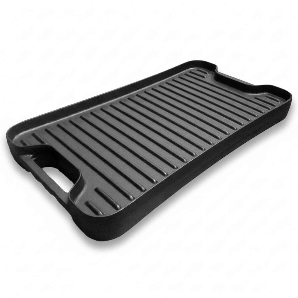Pre-Seasoned Cast Iron Reversible Grill & Griddle Pan – Even Heat Distribution, 12-Inch Fast Forward