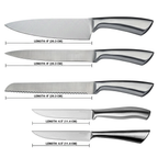 Stainless Steel Chef's Knife Set — 5-Piece Professional Kitchen Knives