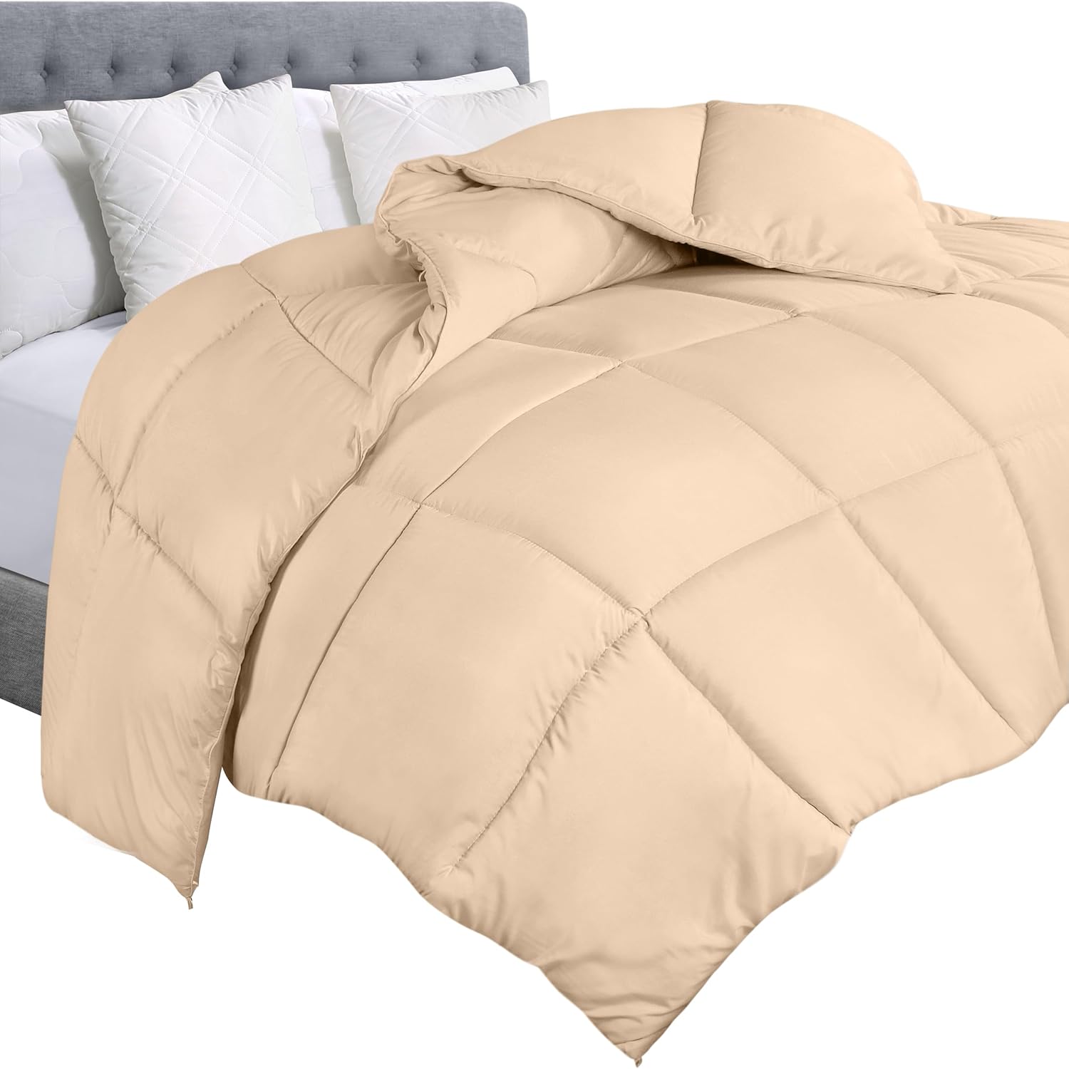Comforter Razai Ultra Soft Down Alternative Comforter - Plush Siliconized Fiberfill Duvet Insert - Box Stitched All Season