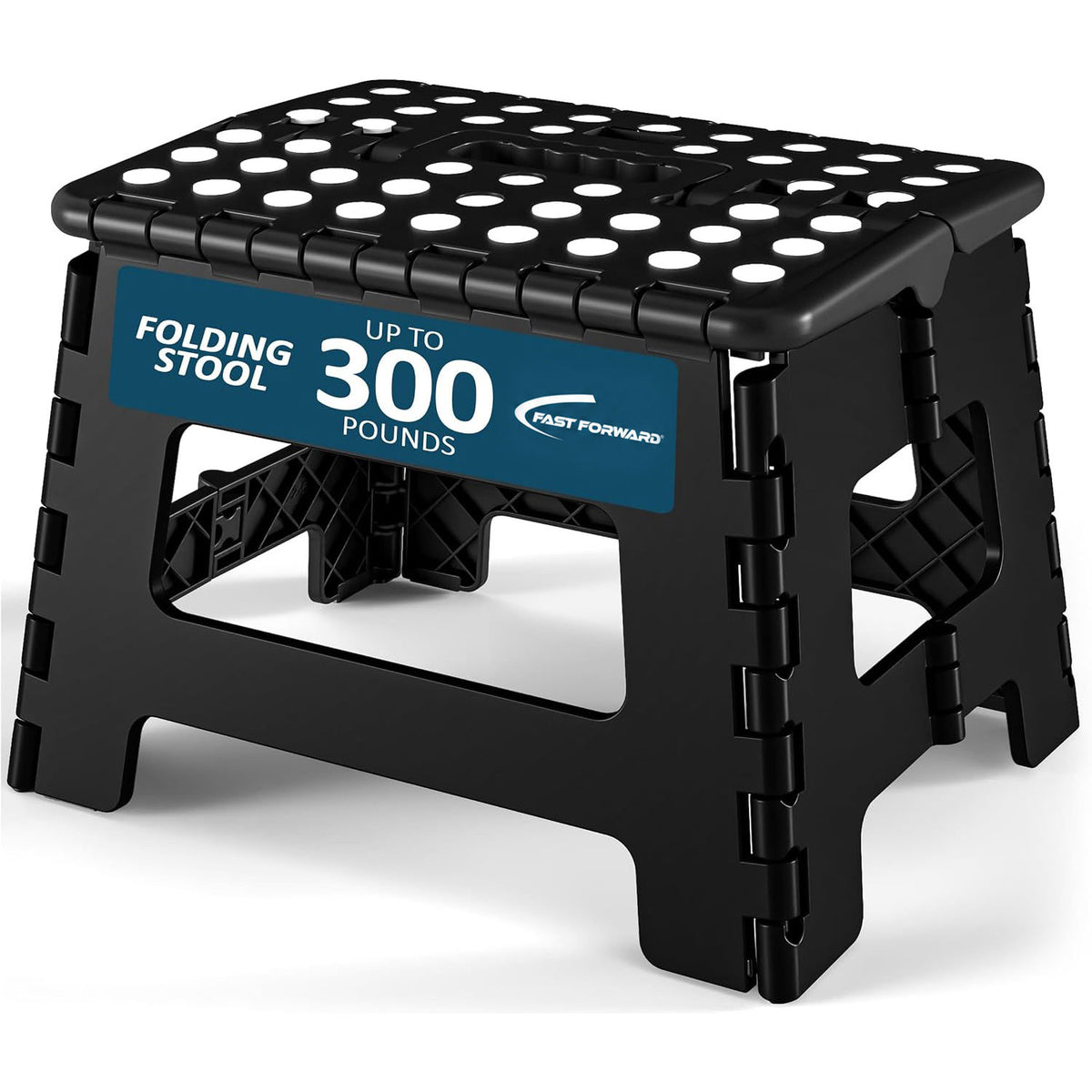 Foldable Step Stool for Kids & Home, Lightweight 11-Inch Wide Plastic Stool with 136kg Capacity for Bathroom Kitchen Use