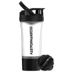 24oz protein shaker bottle bpa free leakproof mixer with storage size view