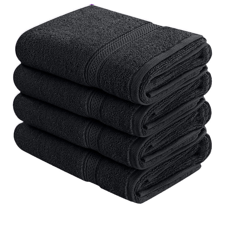 Premium Hand Towels Set, 16 by 28 inches, 100% Ring Spun Cotton, Ultra Soft and Highly Absorbent 600GSM Towels 16 X 28 inches Pack of 4