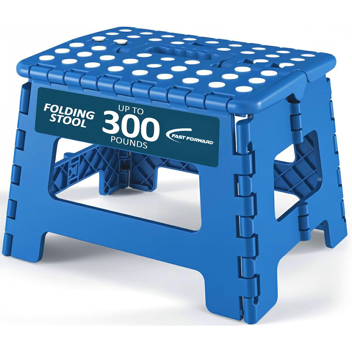 Foldable Step Stool for Kids & Home, Lightweight 11-Inch Wide Plastic Stool with 136kg Capacity for Bathroom Kitchen Use