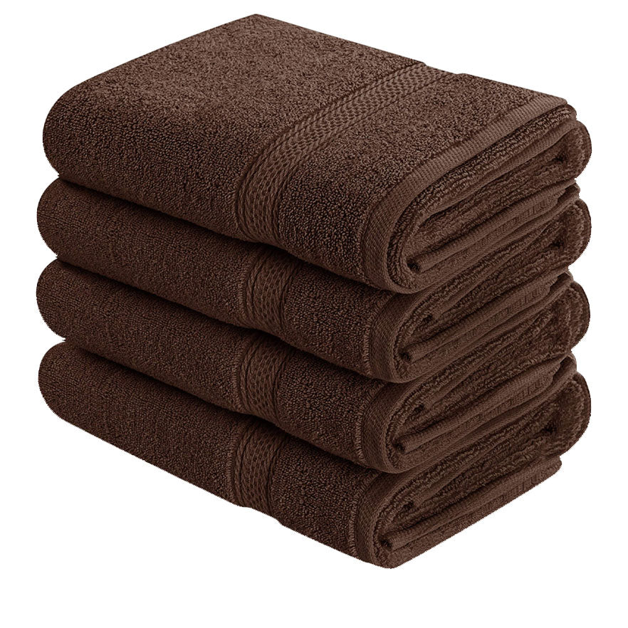 Premium Hand Towels Set, 16 by 28 inches, 100% Ring Spun Cotton, Ultra Soft and Highly Absorbent 600GSM Towels 16 X 28 inches Pack of 4