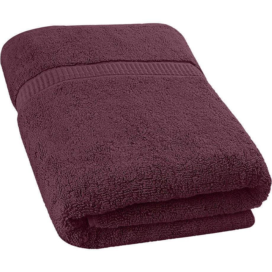 Luxurious Jumbo Bath Sheet 2 Piece, 600 GSM, 35 by 70 Inches, 100% Ring Spun Cotton, Highly Absorbent and Quick Dry Extra Large Bath Towel