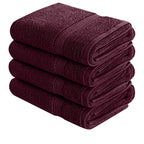 Premium Hand Towels Set, 16 by 28 inches, 100% Ring Spun Cotton, Ultra Soft and Highly Absorbent 600GSM Towels 16 X 28 inches Pack of 4