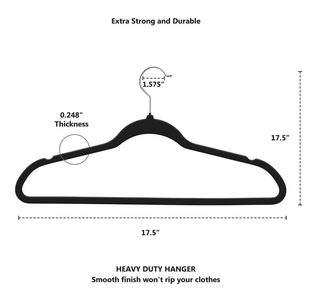 Premium Velvet Hangers Non-Slip Durable with 360 Degree Rotatable Hook 10 Pack Fast Forward