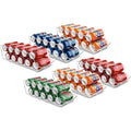 soda can dispenser for refrigerator clear fridge can organizer holder close up