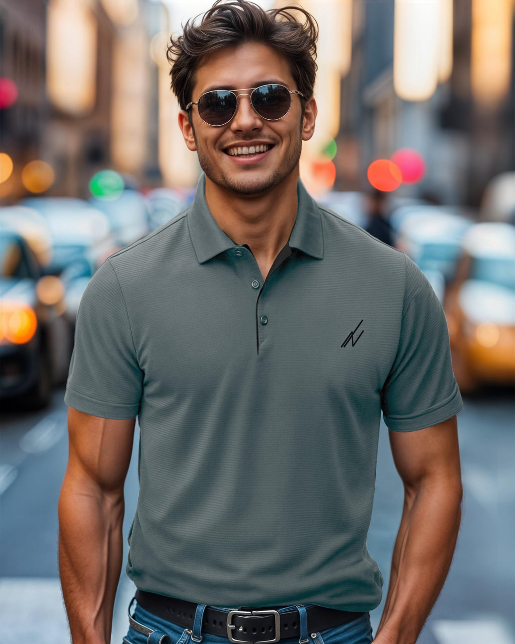 Golf Polo Shirt Regular Fit Moisture Wicking Quick Dry Performance Short Sleeves Polo Fast Forward