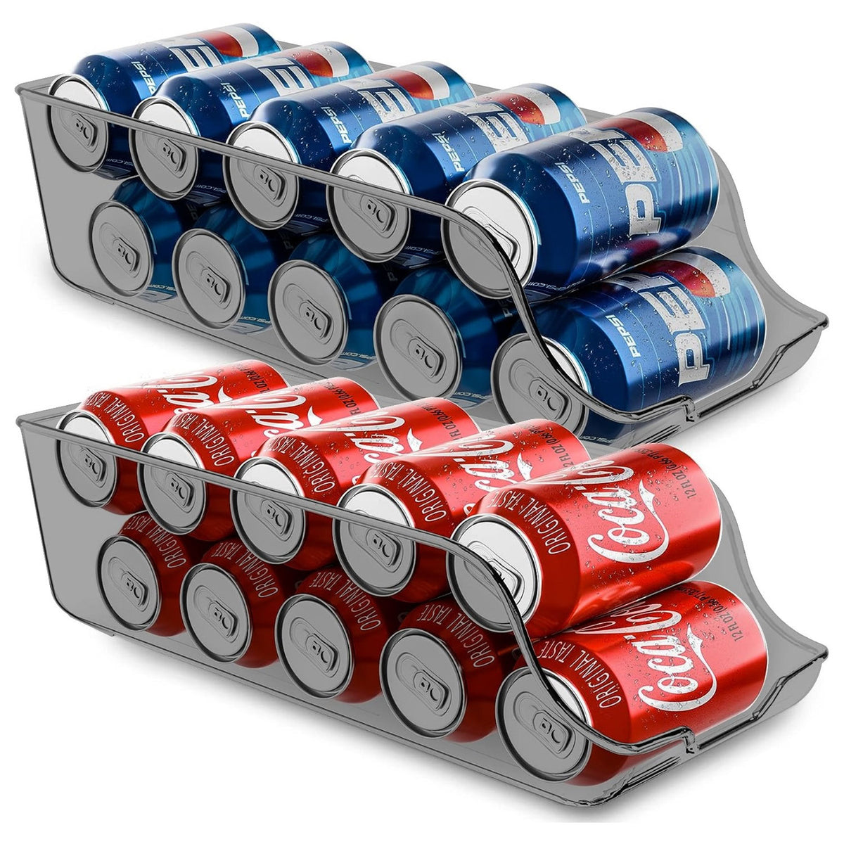 Soda Can Dispenser For Refrigerator Clear Can Organizer