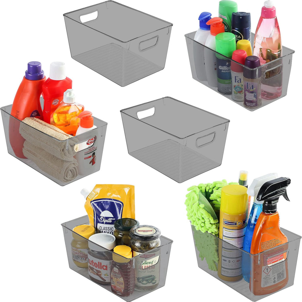 Fast Forward Organizer Bins Clear Pack of 2 - Streamline Your Pantry and Fridge Organization