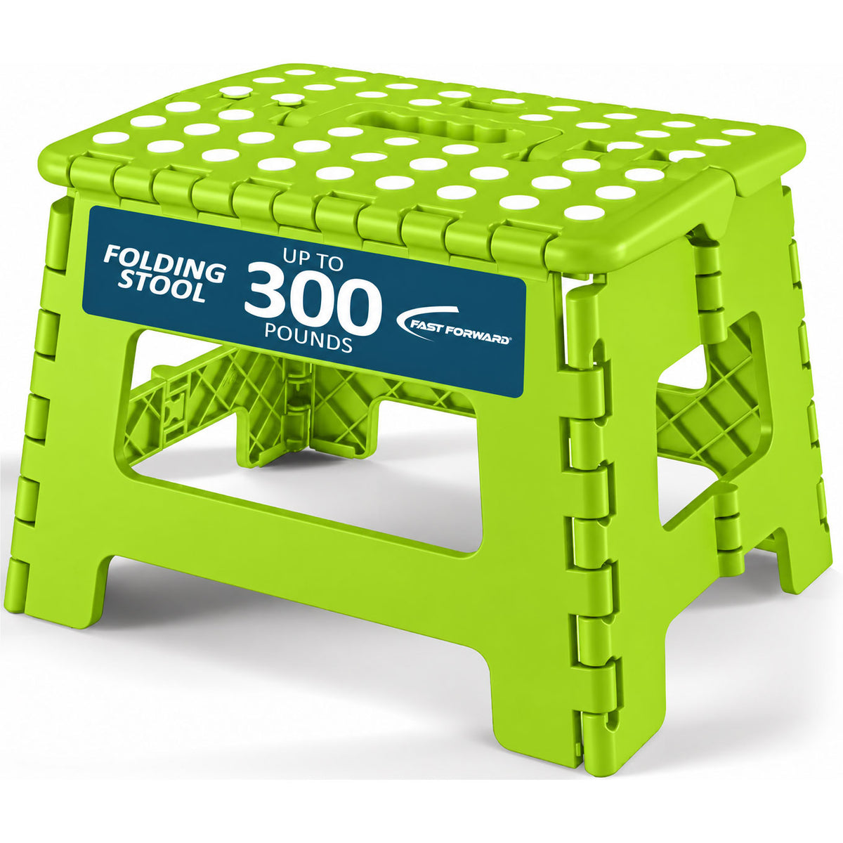 Foldable Step Stool for Kids & Home, Lightweight 11-Inch Wide Plastic Stool with 136kg Capacity for Bathroom Kitchen Use