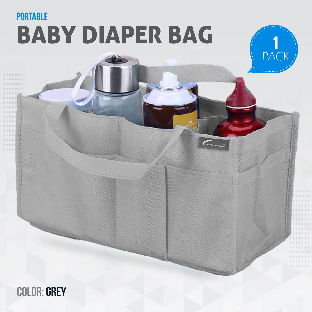 Diaper Caddy Organizer: Foldable Storage Bag with Multi Pockets and Flexible Compartments Fast Forward