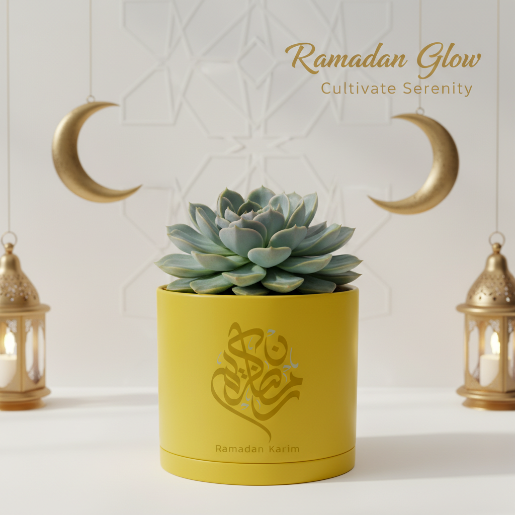 Modern Art Planter Pots with Drainage & Saucer 6-Inch – Custom Trendy Designs