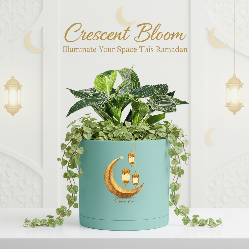 Modern Art Planter Pots with Drainage & Saucer 6-Inch – Custom Trendy Designs