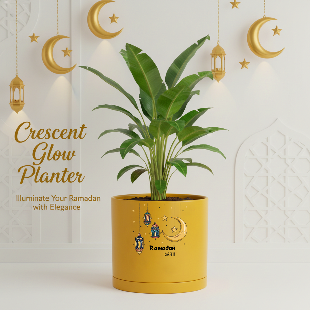 Modern Art Planter Pots with Drainage & Saucer 6-Inch – Custom Trendy Designs