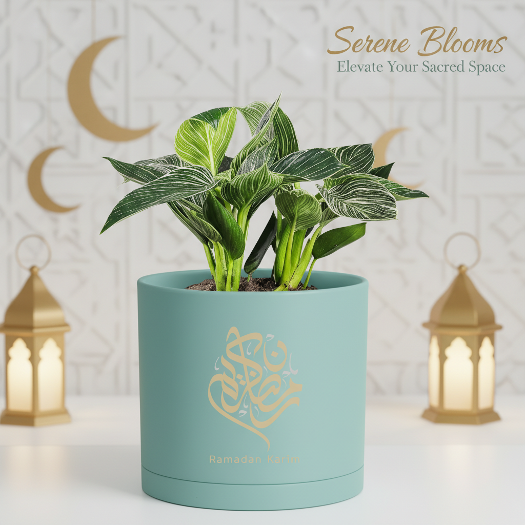 Modern Art Planter Pots with Drainage & Saucer 6-Inch – Custom Trendy Designs