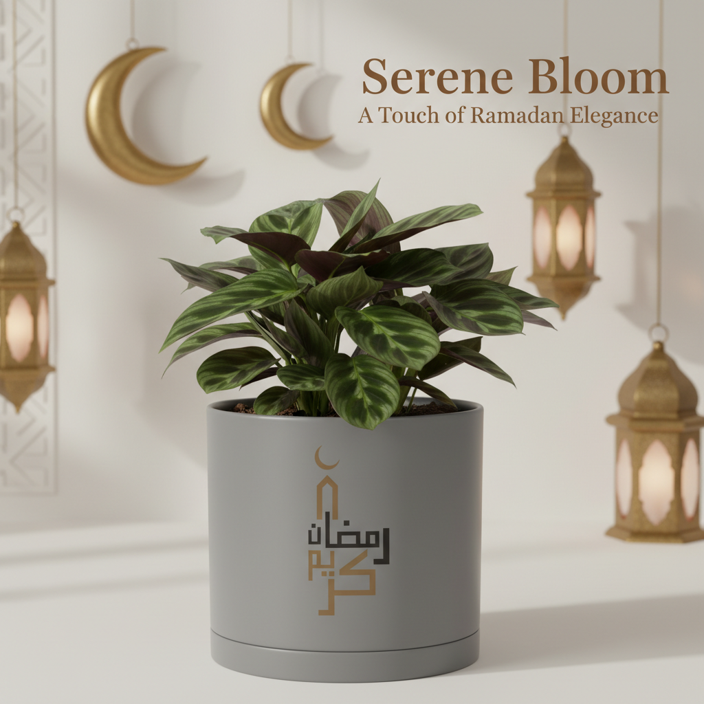 Modern Art Planter Pots with Drainage & Saucer 6-Inch – Custom Trendy Designs