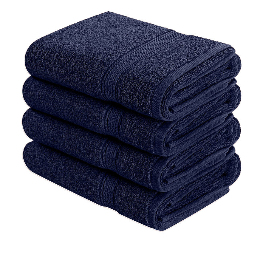 Premium Hand Towels Set, 16 by 28 inches, 100% Ring Spun Cotton, Ultra Soft and Highly Absorbent 600GSM Towels 16 X 28 inches Pack of 4