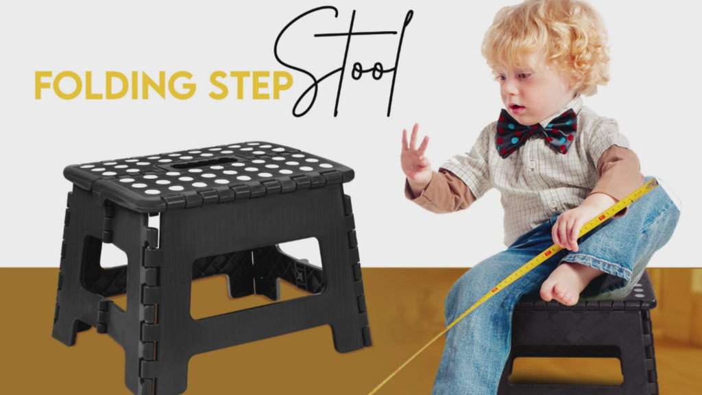 Foldable Step Stool for Kids 11 Inches Wide and 8 Inches Tall Holds Up to 136 kg light weight