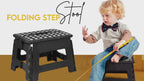 Foldable Step Stool for Kids 11 Inches Wide and 8 Inches Tall Holds Up to 136 kg light weight