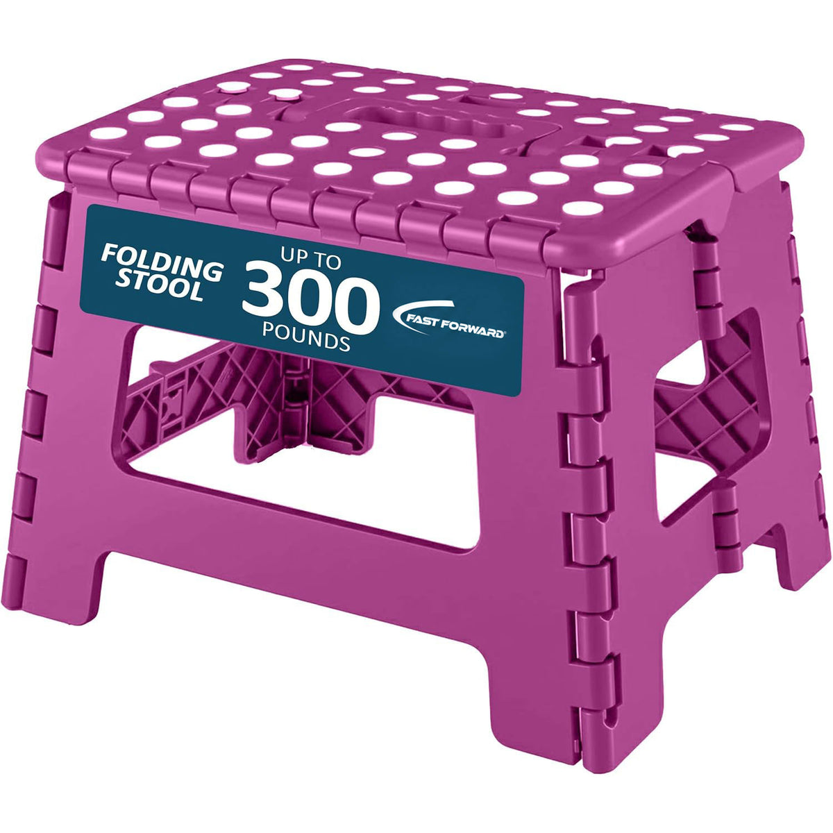 Foldable Step Stool for Kids & Home, Lightweight 11-Inch Wide Plastic Stool with 136kg Capacity for Bathroom Kitchen Use