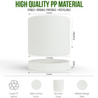 6-Inch Plastic Planter Pots – Cylindrical Stylish, Durable & Plant-Friendly with Drainage & Seamless Saucers