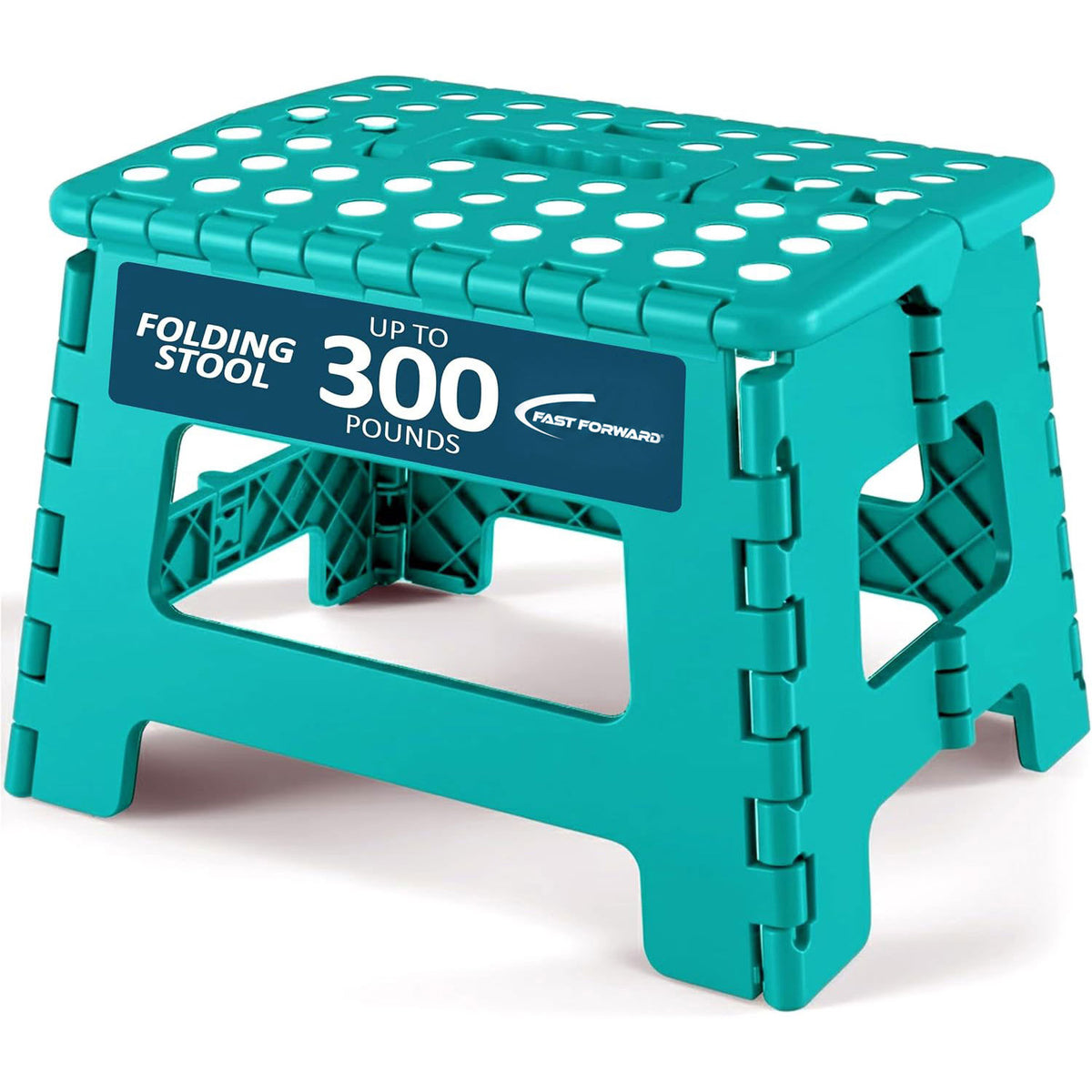 Foldable Step Stool for Kids & Home, Lightweight 11-Inch Wide Plastic Stool with 136kg Capacity for Bathroom Kitchen Use