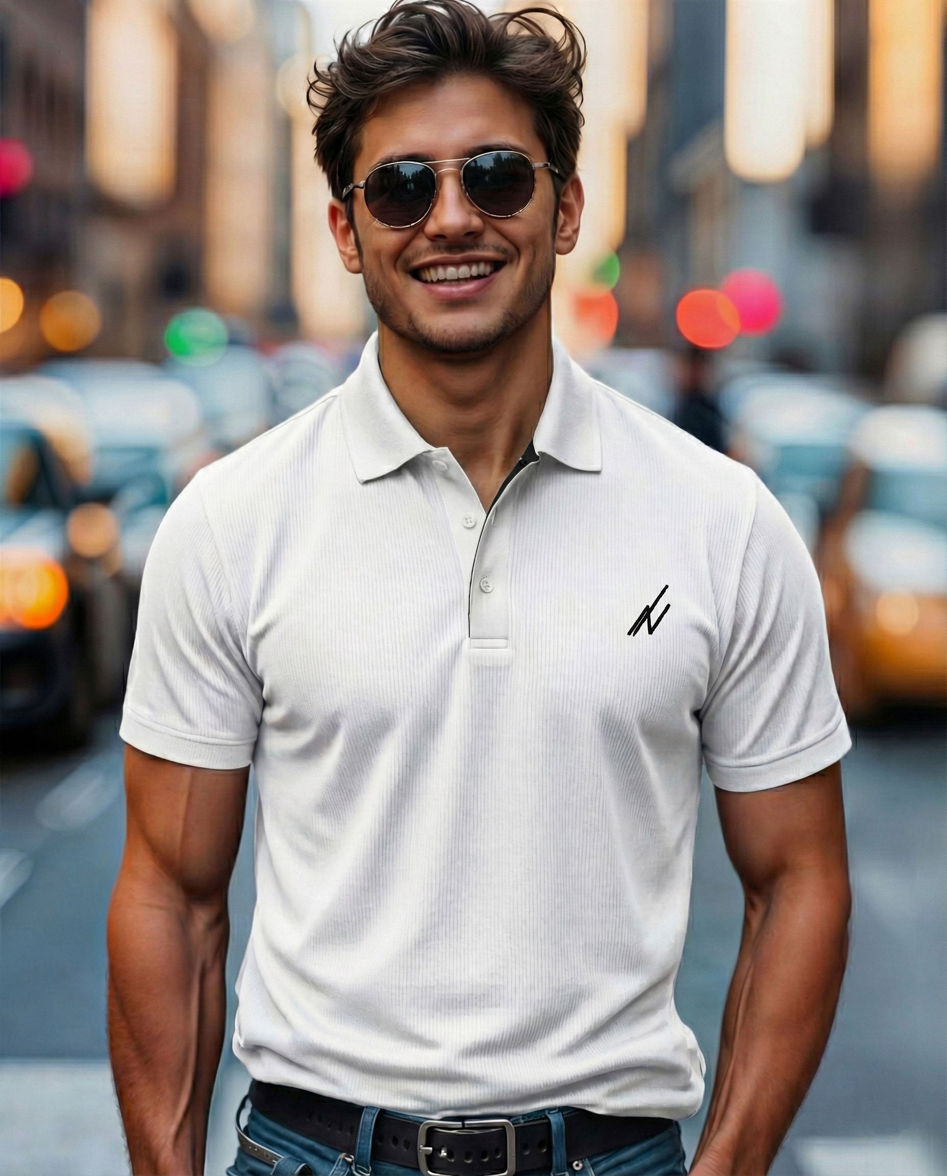 Golf Polo Shirt Regular Fit Moisture Wicking Quick Dry Performance Short Sleeves Polo Fast Forward