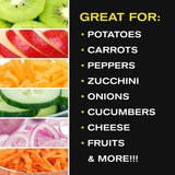 Nicer Dicer with Fresh keeping container Chops Slices Cubes Wedges Multi with Stainless Steel Blades Fast Forward