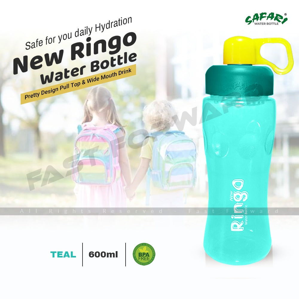 Ringo Water Bottle With Big Leak Proof & BPA FREE Wide Mouth Juice Bottle  600 ml Safari Bottles