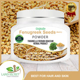Fenugreek Seed Powder Methi Seeds Ground Trigonella Foenum Graecum 100 gm Land Secret