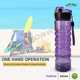Bravo MAX Water Bottle With Leak Proof Flip Top BPA Free For Fitness Gym Indoor Outdoor Safari Bottles