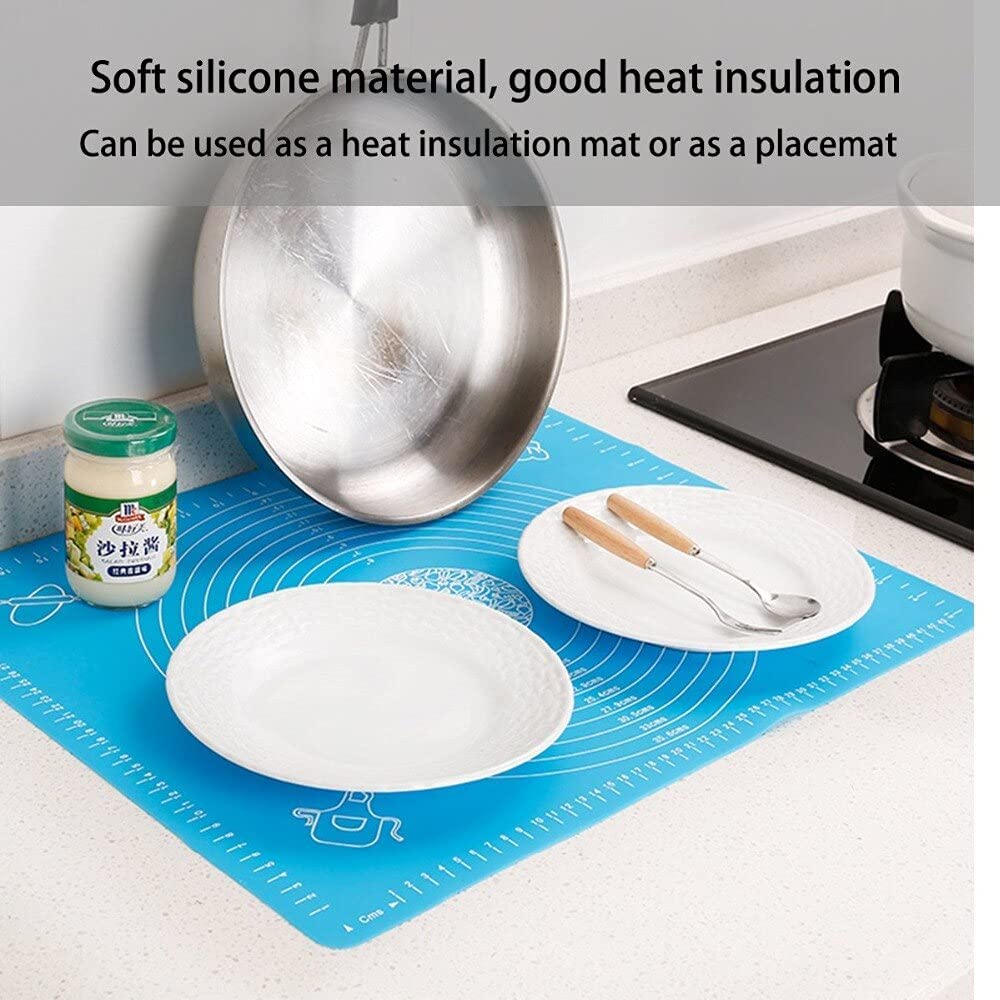 Large Silicone Baking Mat Thickening Flour Rolling Scale Mat Kneading Dough Pad Fast Forward